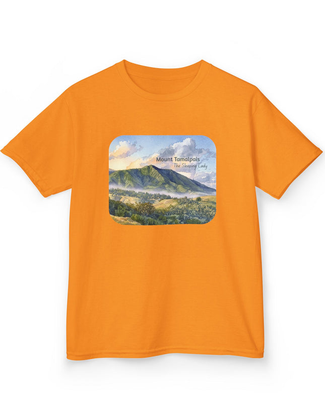 "Mount Tamalpais, the Sleeping Lady" Kids Heavy Cotton Tee