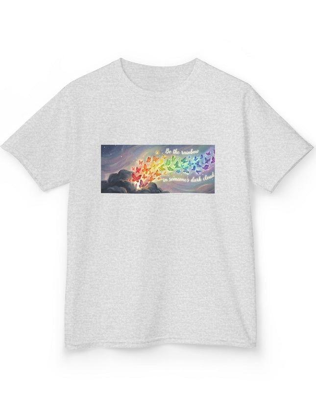 "Be the Rainbow in Someone's Dark Cloud" Kids Heavy Cotto Tee