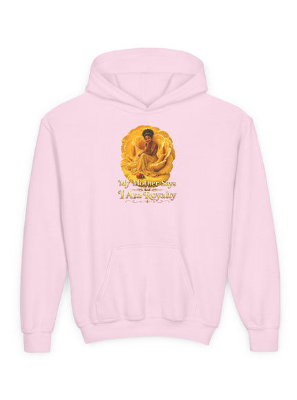"My Mother Says I am Royalty" Youth Heavy Blend Hooded Sweatshirt