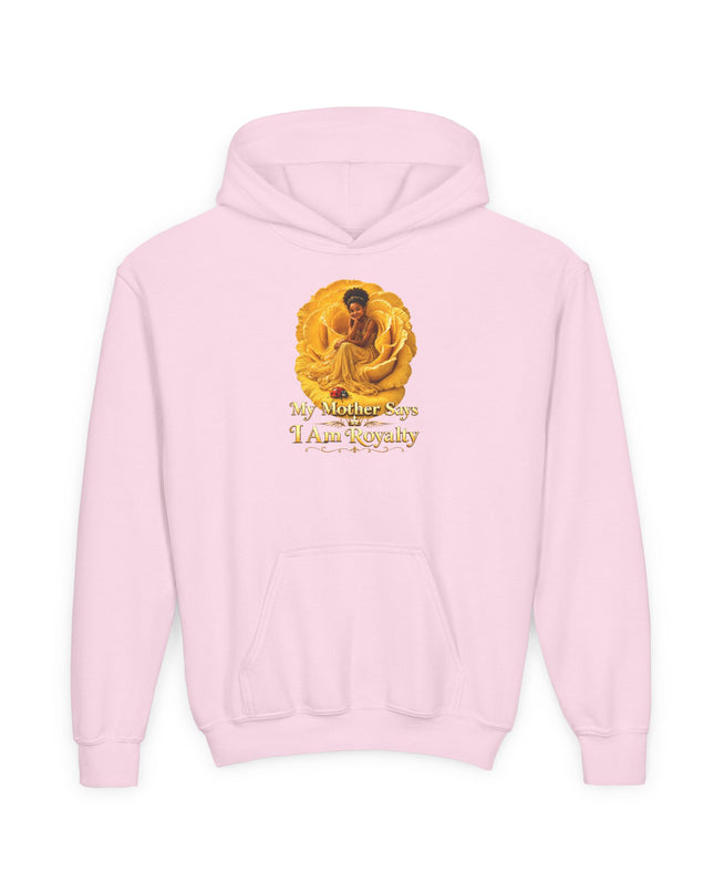"My Mother Says I am Royalty" Youth Heavy Blend Hooded Sweatshirt