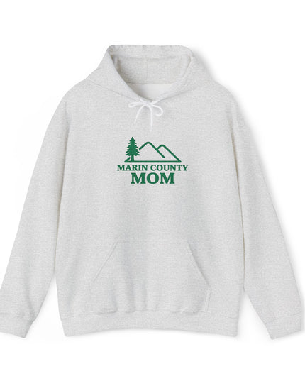"Marin County Mom" Embroidered Unisex Heavy Blend Hooded Sweatshirt