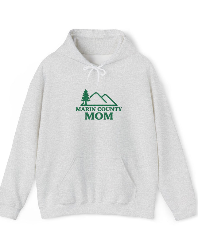 "Marin County Mom" Embroidered Unisex Heavy Blend Hooded Sweatshirt