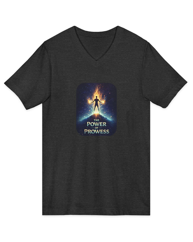 "The Power of Prowess" Unisex Jersey Short Sleeve V-Neck Tee
