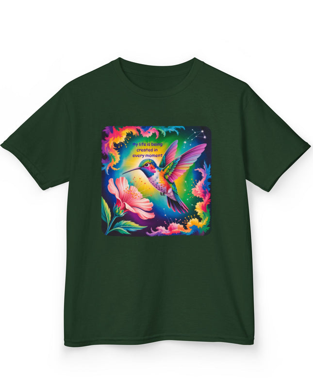 "My Life is Being Created in Every Moment" Kids Heavy Cotton Tee