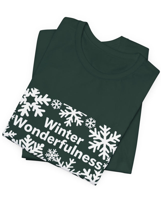 "Winter Wonderfulness" Unisex Jersey Short Sleeve Tee