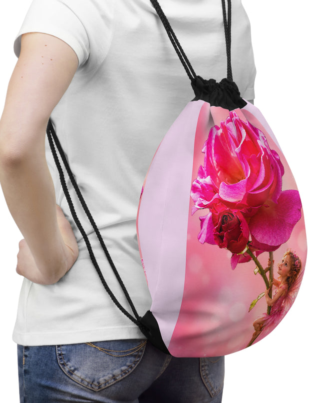 "Fairy Rose" Drawstring Bag