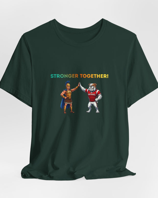 "Stronger Together SR and TL Mascots" Unisex Jersey Short Sleeve Tee