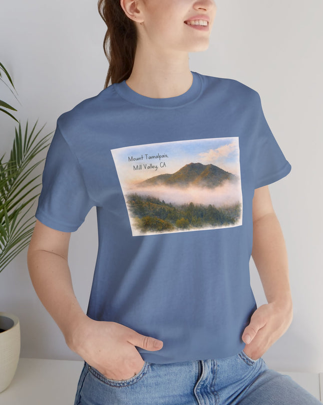 "Mount Tamalpais, Mill Valley, California" Unisex Jersey Short Sleeve Tee