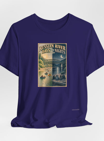 "Russian River Days, Russian River Nights" Unisex Jersey Short Sleeve Tee