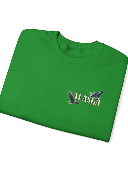 "Alaska" (Ink front and back) Unisex Heavy Blend Crewneck Sweatshirt