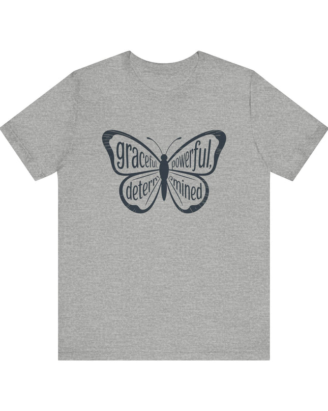 "Butterfly with Words" Unisex Jersey Short Sleeve Tee