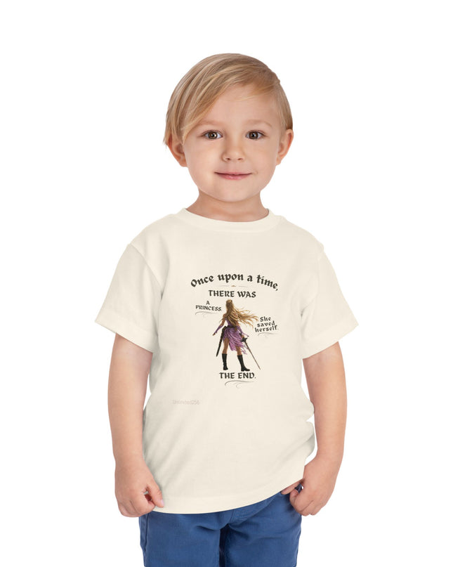 "She Saved Herself" Toddler Short Sleeve Tee
