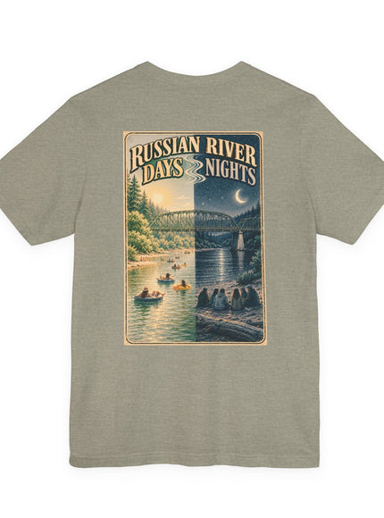 "Russian River Days, Russian River Nights" Unisex Jersey Short Sleeve Tee