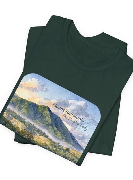 "Mount Tamalpais, the Sleeping Lady" Unisex Jersey Short Sleeve Tee