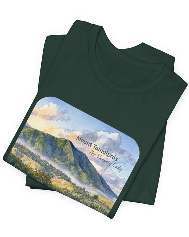 "Mount Tamalpais, the Sleeping Lady" Unisex Jersey Short Sleeve Tee