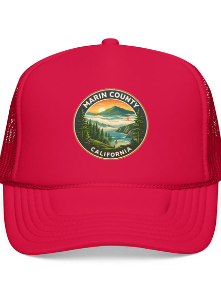 "Marin County, Above the Fog" Foam Trucker Hat