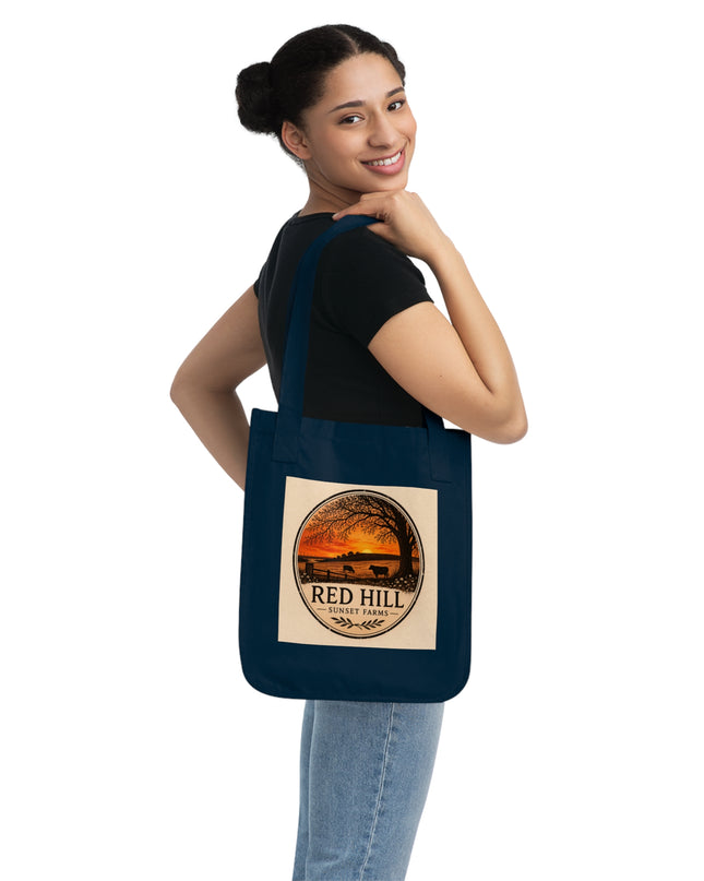 "Red Hill Sunset Farms Organic Canvas Tote Bag
