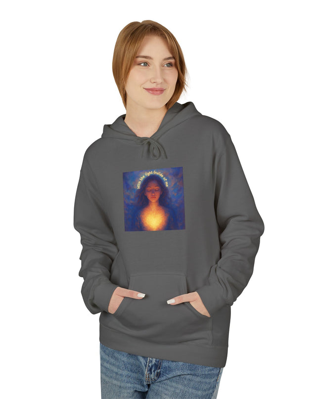 "With the Light Inside of Me" Unisex Midweight Softstyle Fleece Hoodie