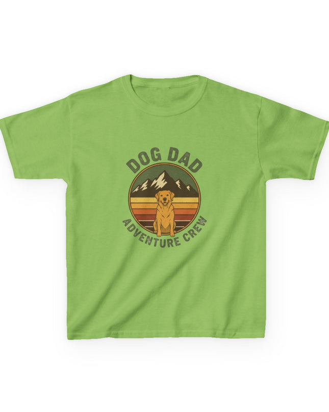 "Dog Dad Adventure Crew" Kids Heavy Cotton Tee