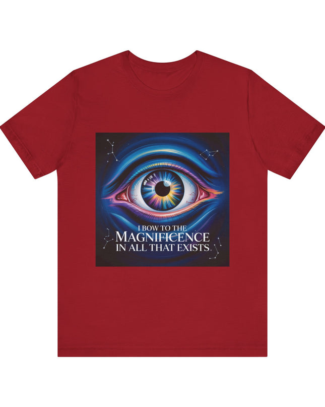 "I Bow to the Magnificence in all that Exists" Men's and Women's Jersey Short Sleeve Tee