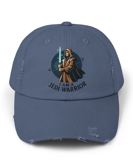 "I am a Jedi warrior" Unisex Distressed Cap