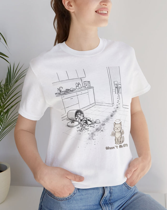 "Wasn't Me Kitty - Kitchen" Unisex Jersey Short Sleeve Tee