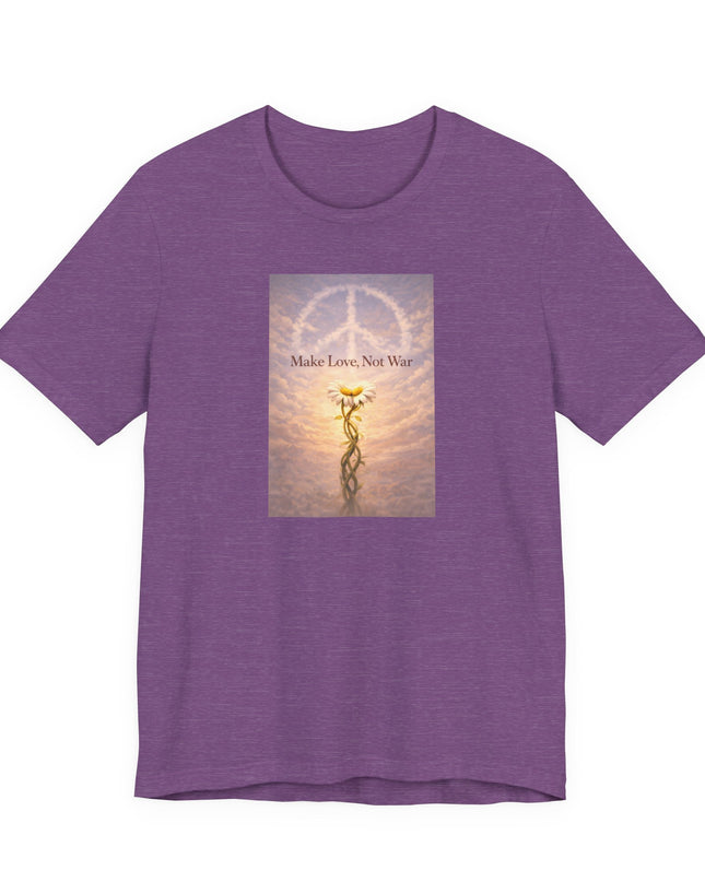 "Make Love Not War" Unisex Jersey Short Sleeve Tee