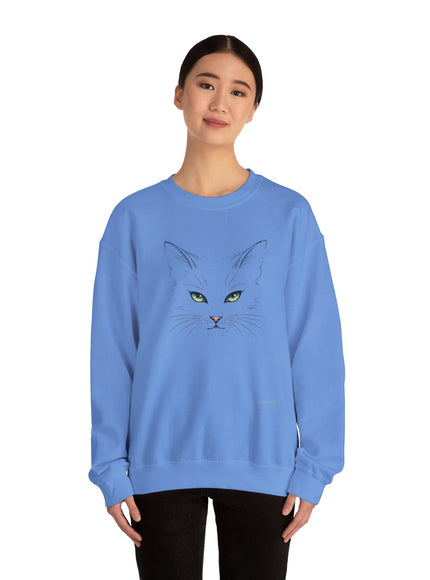 "Cat Face Sketch" Unisex Adult Sweatshirt