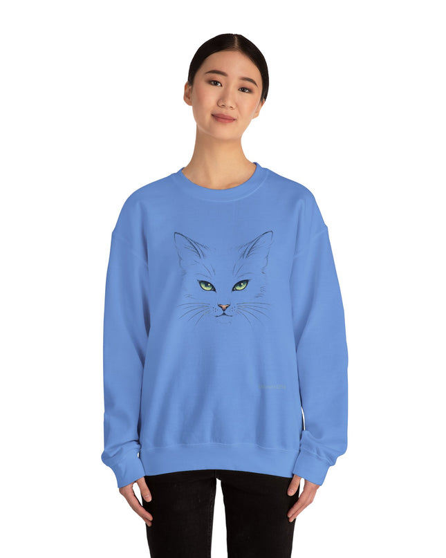 "Cat Face Sketch" Unisex Adult Sweatshirt