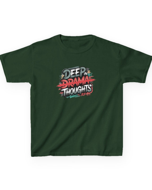 "Deep in Drama Thoughts" Kids Heavy Cotton Tee
