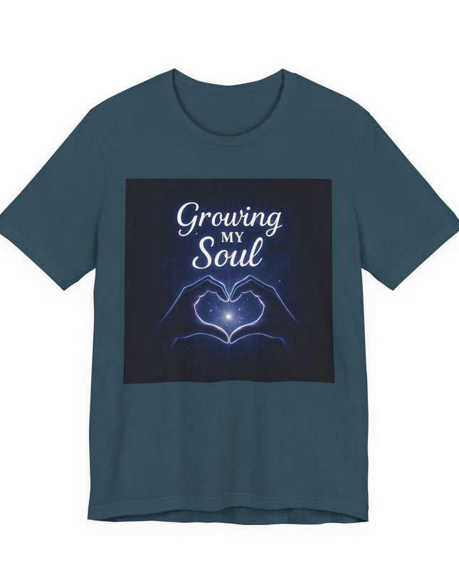 "Growing my soul, blue celestial" Unisex Jersey Short Sleeve Tee