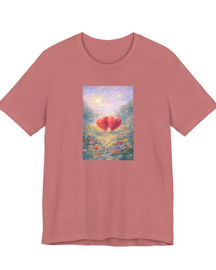 "Valentine's Day - Monet Style" Unisex Jersey Short Sleeve Tee