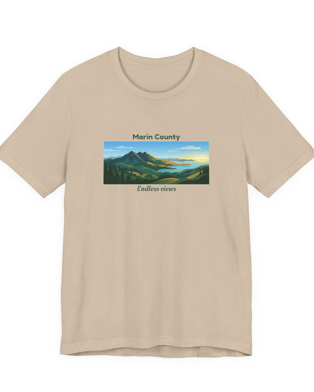 "Marin County - Endless Views" Unisex Jersey Short Sleeve Tee