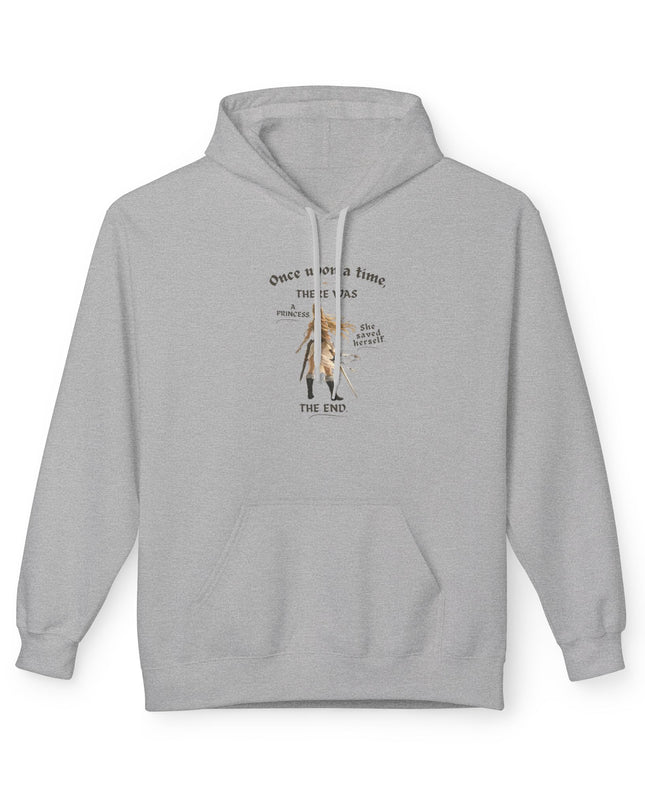 "She Saved Herself" (Ink both sides) Unisex Midweight Softstyle Fleece Hoodie