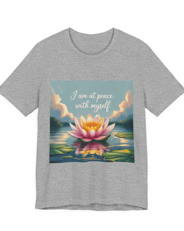 "I am at Peace with Myself" Women's and Men's Jersey Short Sleeve Tee