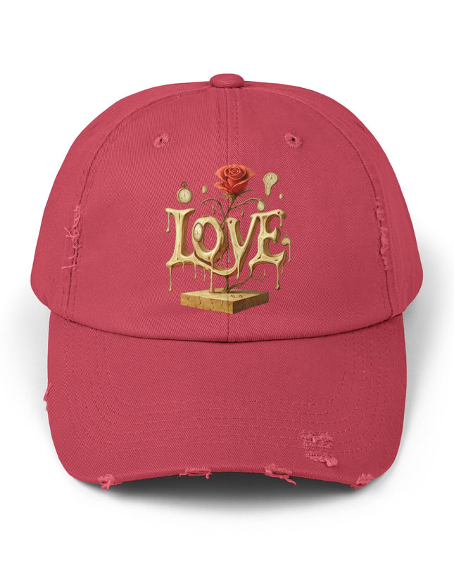 "Love (Salvador Dali)" Unisex Distressed Cap