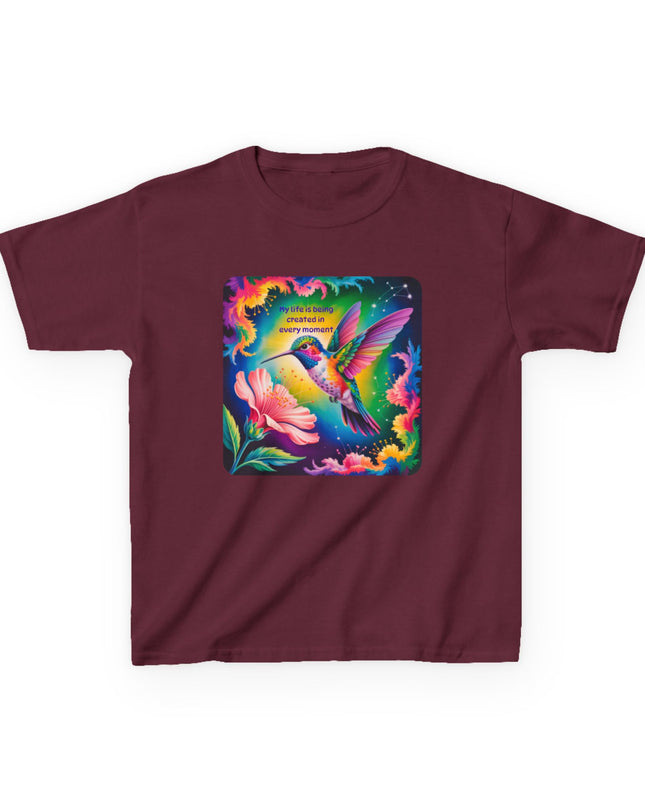 "My Life is Being Created in Every Moment" Kids Heavy Cotton Tee