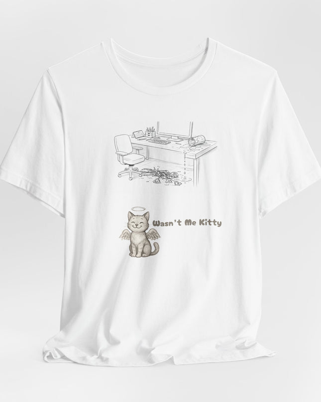 "Wasn't Me Kitty - Office" Unisex Jersey Short Sleeve Tee