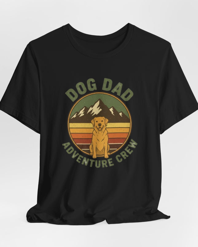 "Dog Dad Adventure Crew" Unisex Jersey Short Sleeve Tee