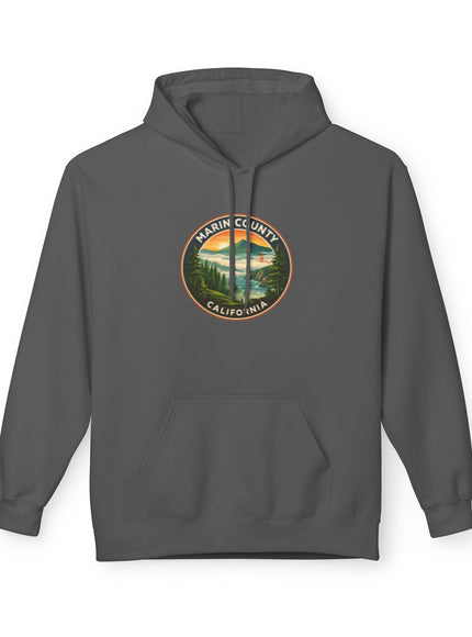 "Marin County, Above the Fog- no text" Unisex Midweight Softstyle Fleece Hoodie