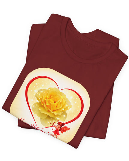 "Happy Valentine's Day" Unisex Jersey Short Sleeve Tee