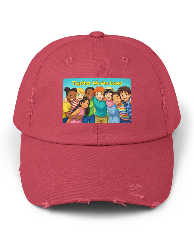 "Together We Are Loved" Unisex Distressed Cap