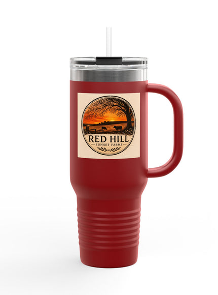 "Red Hill Sunset Farms" Insulated Travel Mug, 40oz