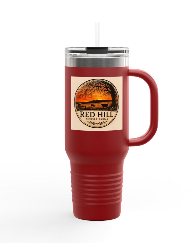 "Red Hill Sunset Farms" Insulated Travel Mug, 40oz