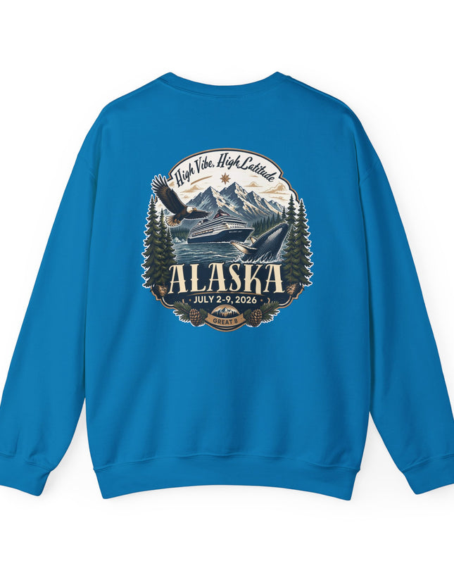 "Alaska" (Ink front and back) Unisex Heavy Blend Crewneck Sweatshirt