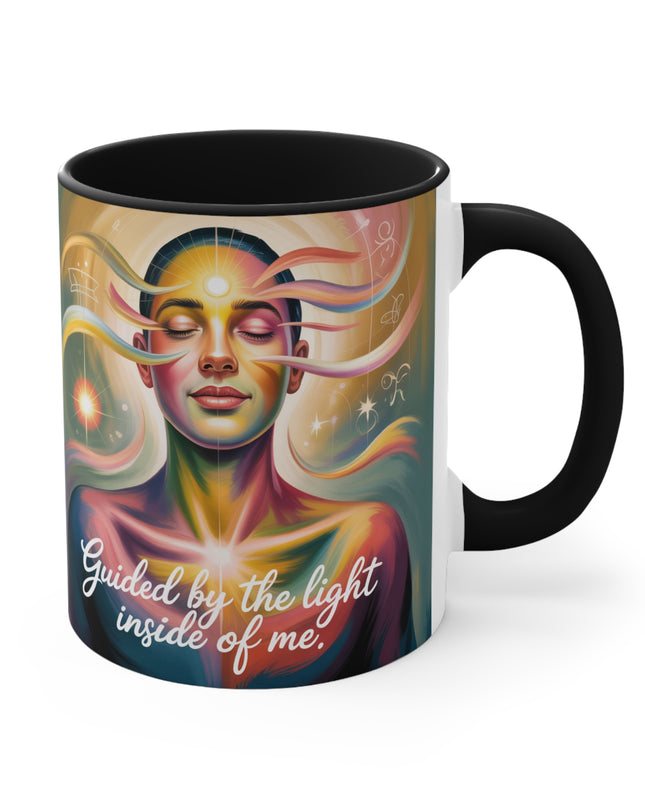 "Guided by the Light Inside Me" Accent Mug