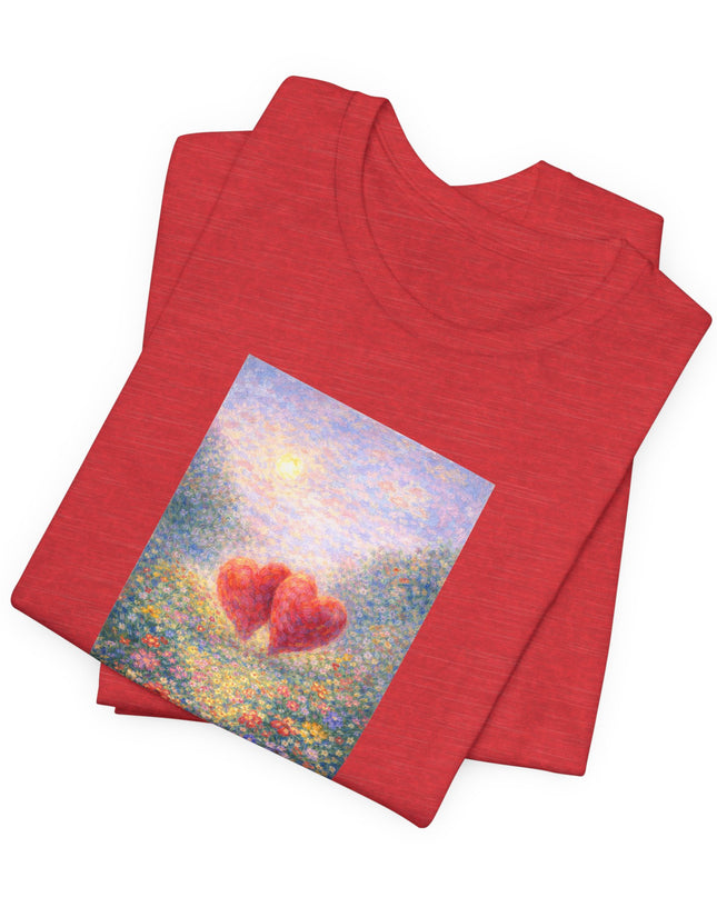 "Valentine's Day - Monet Style" Unisex Jersey Short Sleeve Tee