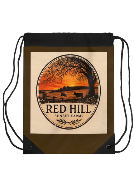 "Red Hill Sunset Farms" Drawstring Bag