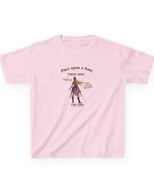"She Saved Herself" Kids Heavy Cotton Tee