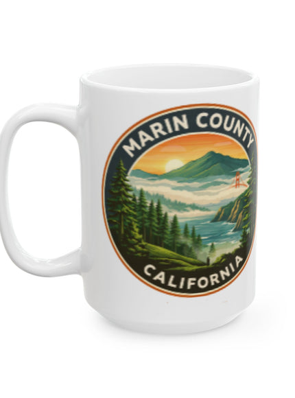 "Marin County, Above the Fog - no text" Ceramic Mug, (11oz, 15oz)
